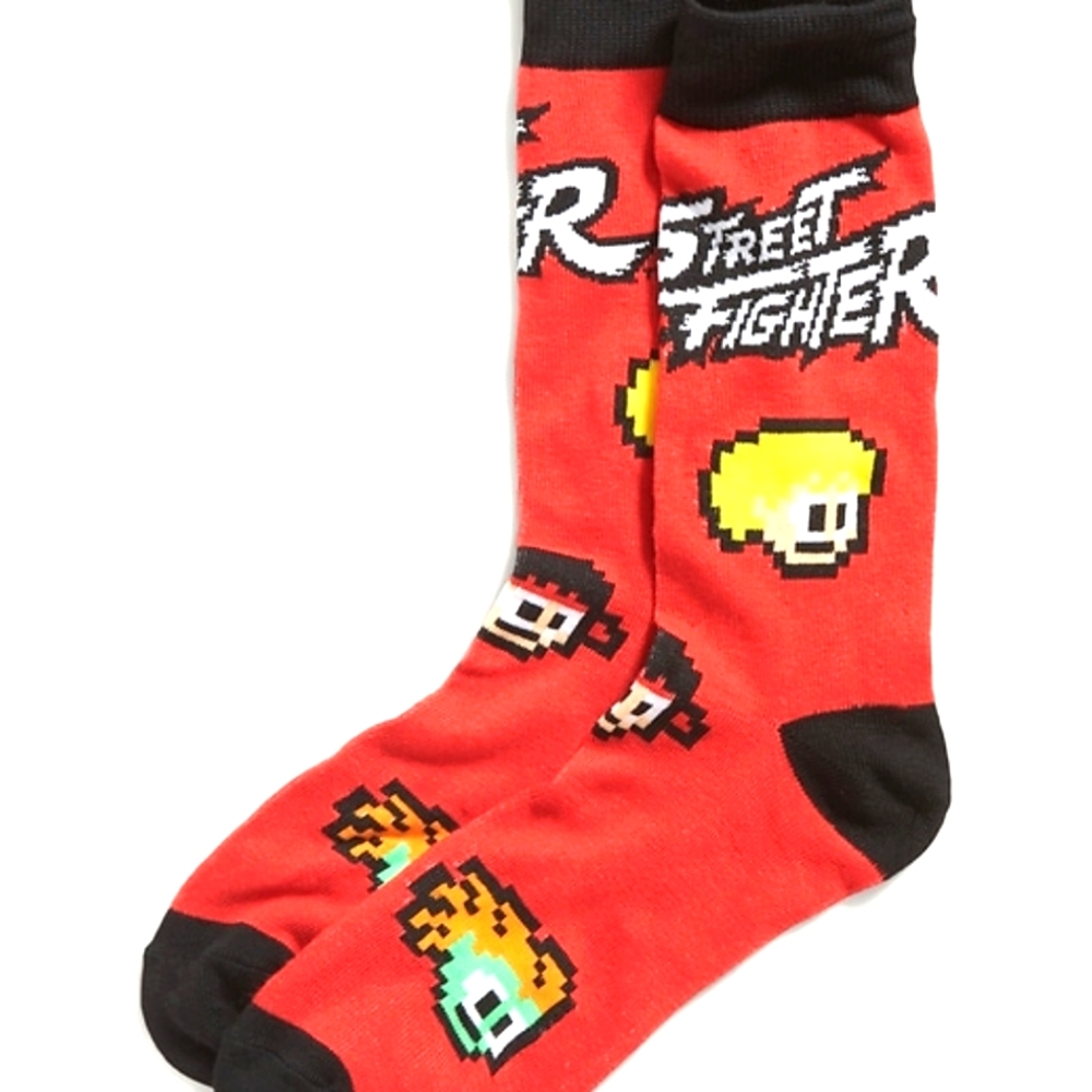 Brand New Adult size Street Fighter socks by Old Navy